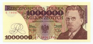 1 000 000 zlotých 1991 - série E 1806139