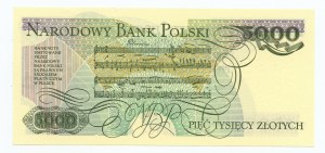 5000 złotych 1982 - seria BW 0600984