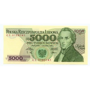 5000 złotych 1988 - seria CS 3190141
