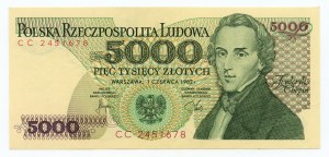 5000 złotych 1982 - seria CC 2451678