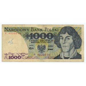 1000 złotych 1975 - seria P 4020536