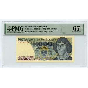 1000 Gold 1982 - série DK - PMG 67 EPG