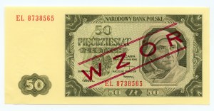 50 złotych 1948 - WZÓR - seria EL