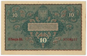 10 Polnische Mark 1919 - II Serie BL