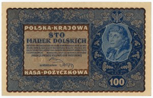 100 Polish marks 1919 - IJ series Z