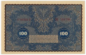 100 Polnische Mark 1919 - IJ Serie Z
