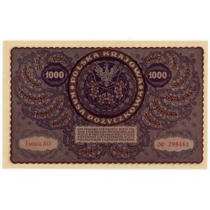 1 000 polských marek 1919 - 1. série AO