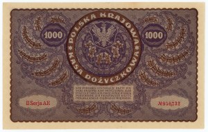 1 000 marks polonais 1919 - 2e série AE