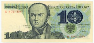 10 złotych 1982 - seria B