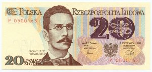 20 zloty 1982 - Serie P