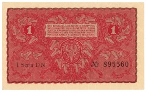 1 polská značka 1919 - 1. série DN