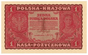 1 polská značka 1919 - 1. série HK