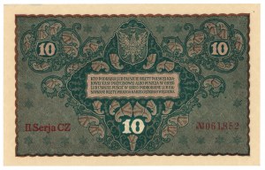 10 Polish marks 1919 - II Series CZ