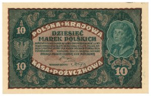 10 Polish marks 1919 - II Series CZ