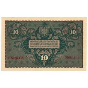10 Polish marks 1919 - II Series CZ