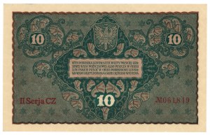 10 polnische Marken 1919 - II Serie CZ