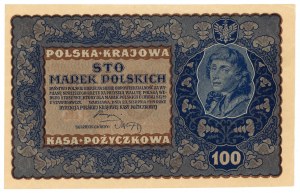 100 polských marek 1919 - IH série G