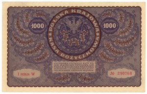 1 000 marks polonais 1919 - 1ère série W