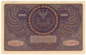 1.000 Polnische Mark 1919 - 1. Serie W