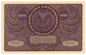 1,000 Polish marks 1919 - II Series K