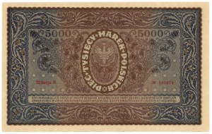 5,000 Polish marks 1920 - III Series H