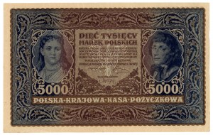 5,000 Polish marks 1920 - III Series H