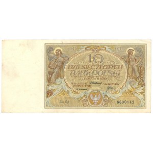 10 złotych 1929 - seria GJ.