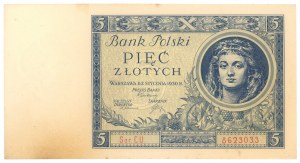 5 złotych 1930 - seria CU.