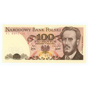 100 złotych 1976 - seria AL