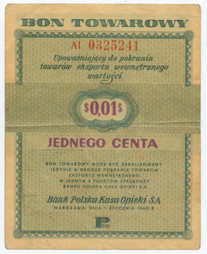 PEWEX - 1 cent 1960 - Série AI