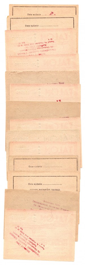 Papírové drápy 1982 - sada 14 kusů