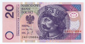 20 zloty 1994 - replacement series ZA 0129884