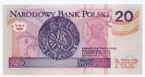 20 zloty 1994 - replacement series ZA 0129884