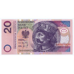 20 złotych 1994 - seria ZA 0006620