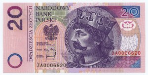 20 złotych 1994 - seria zastępcza - ZA 0006620