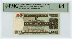 PEWEX - 50 dolarů 1979 - série HJ - PMG 64