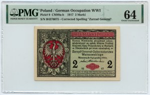 2 poľské značky 1916 - Všeobecné - PMG 64