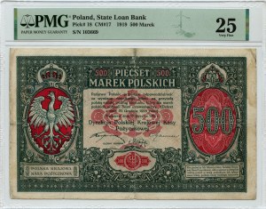 500 polnische Mark 1919 - PMG 25