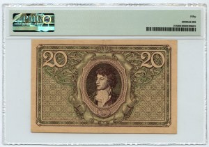 20 marks polonais 1919 - Série G - PMG 50