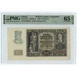20 złotych 1940 - seria N - London counterfeit - PMG 65 EPQ