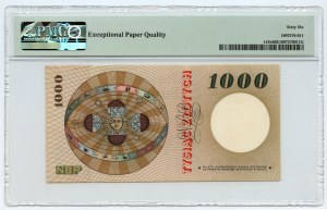 1000 zloty 1965 - Serie F - PMG 66 EPQ