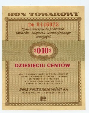 PEWEX - 10 centů 1960 - Db série 0446023