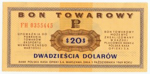 PEWEX - 20 dolarů 1969 - série FH