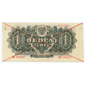 1 złoty 1944 - seria OK - ...owym - WZÓR