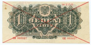 1 złoty 1944 - seria OK - 