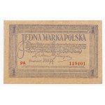 1 marka polska 1919 - seria PA 119401