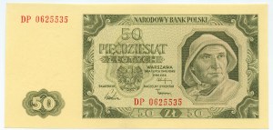 50 złotych 1948 - seria DP 0625535