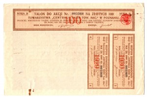 Siège social en cuir à Poznań, 100 zloty 1926