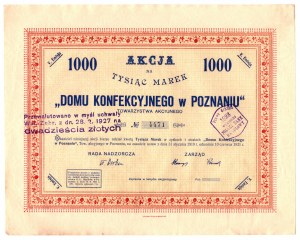 House of Confectionery in Poznań 1,000 Marks - Issue V