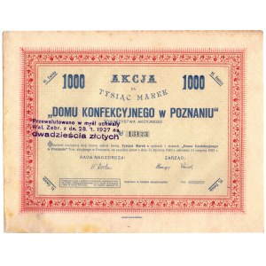 House of Confectionery in Poznań 1,000 Marks - Issue VI